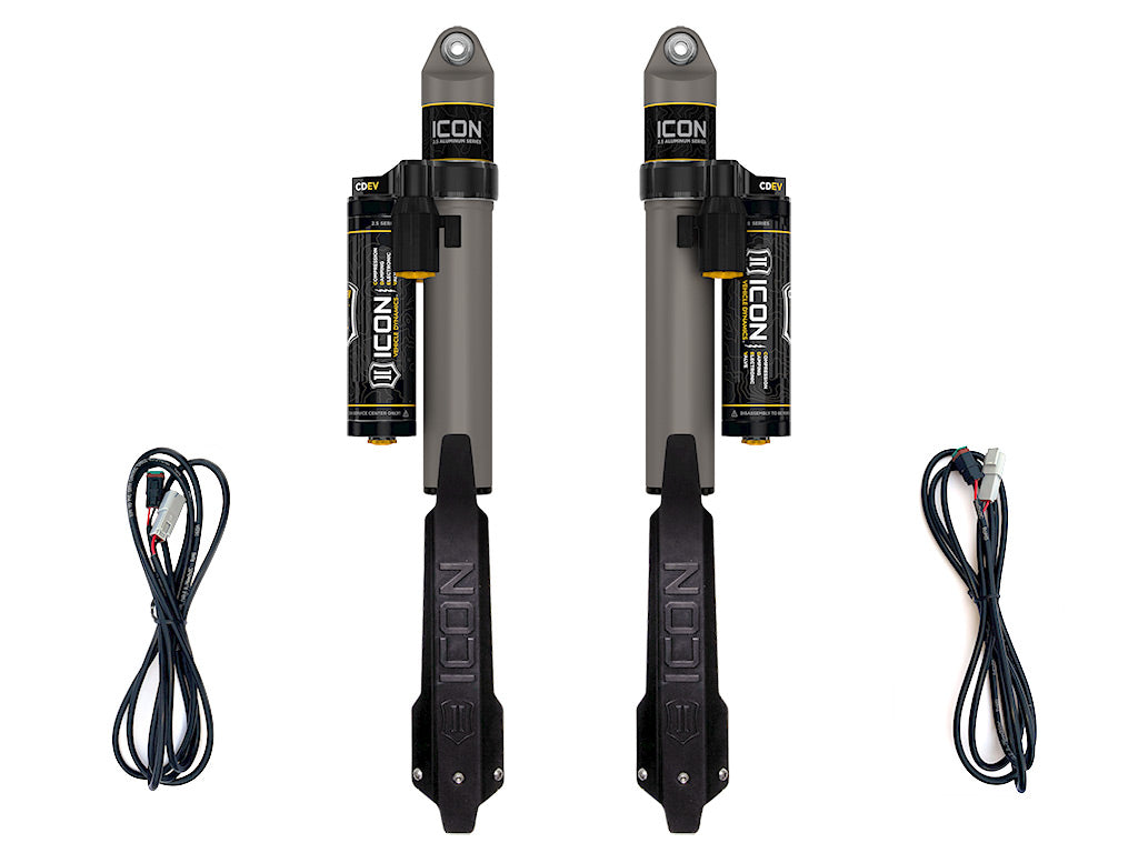 2020-2023 Jeep Gladiator 1.5 Inch Lift Rear V.S. 2.5 Aluminum Series Shock Absorbers Piggyback Reservoir W/ CDEV Pair ICON Vehicle Dynamics-1