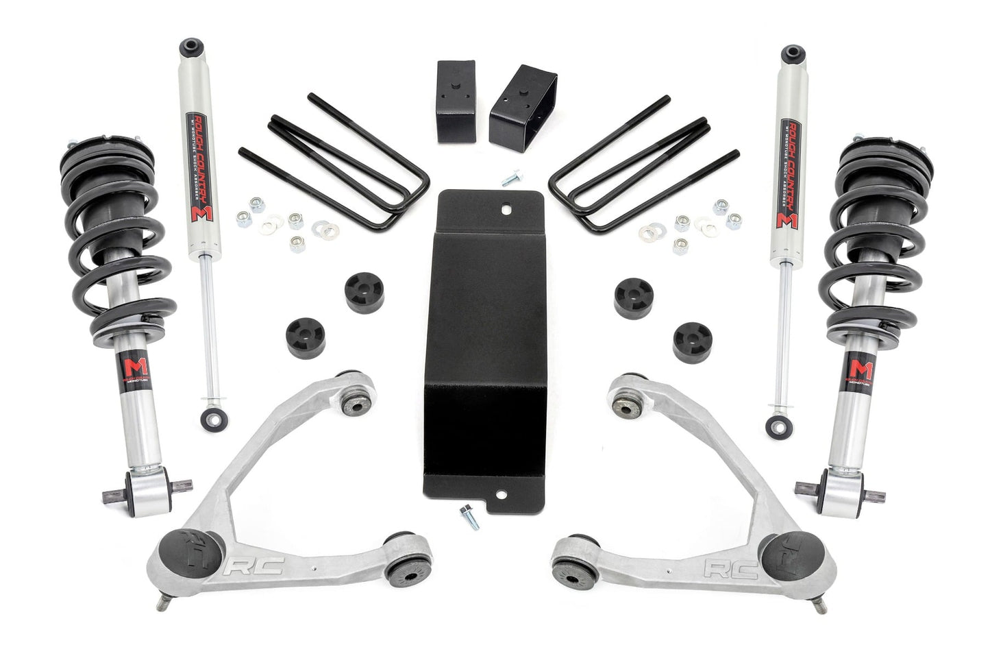 3.5 Inch Lift Kit UCA M1 Struts Silverado/Sierra 1500 (07-13) Rough Country
