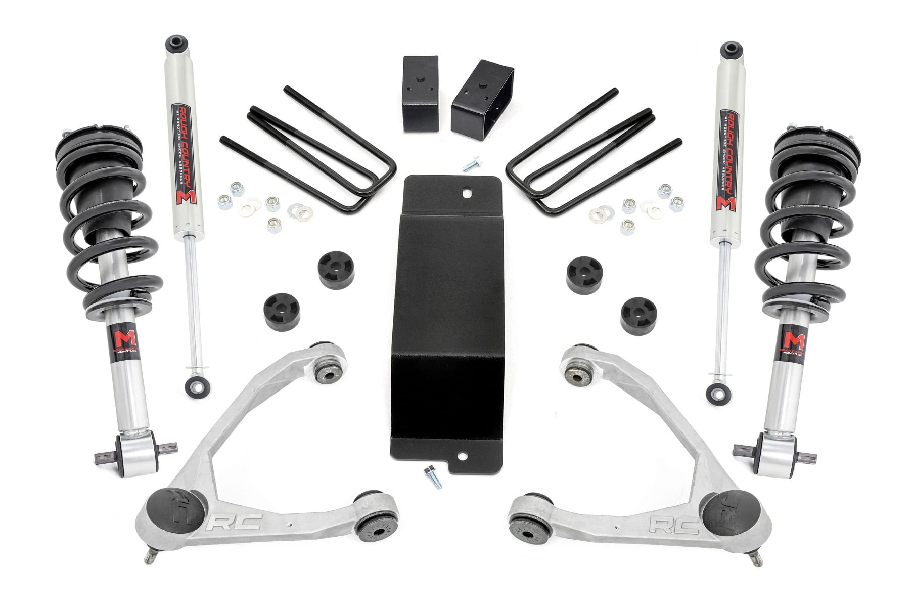 3.5 Inch Lift Kit UCA M1 Struts Silverado/Sierra 1500 (07-13) Rough Country