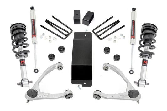 3.5 Inch Lift Kit UCA M1 Struts Silverado/Sierra 1500 (07-13) Rough Country