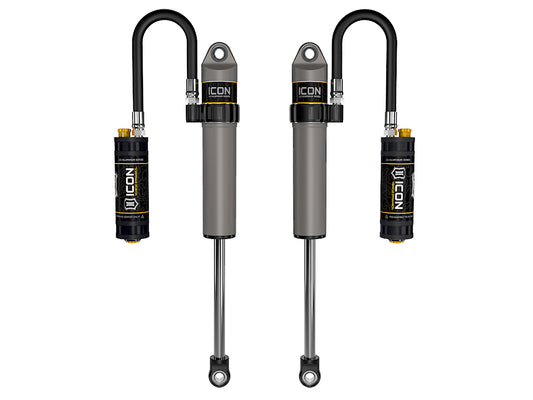 2020-2023 Jeep Gladiator 2018-2023 Jeep Wrangler JL 2.5 Inch Lift Front V.S. 2.5 Aluminum Series Shock Absorbers Remote Reservoir W/ CDCV Pair ICON Vehicle Dynamics