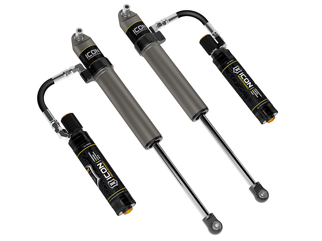 2020-2023 Jeep Gladiator 2018-2023 Jeep Wrangler JL 2.5 Inch Lift Front V.S. 2.5 Aluminum Series Shock Absorbers Remote Reservoir W/ CDEV Pair ICON Vehicle Dynamics-2