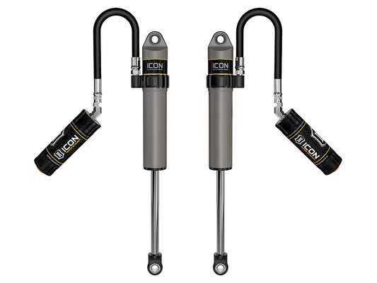 2020-2023 Jeep Gladiator 2018-2023 Jeep Wrangler JL 2.5 Inch Lift Front V.S. 2.5 Aluminum Series Shock Absorbers Remote Reservoir Pair ICON Vehicle Dynamics