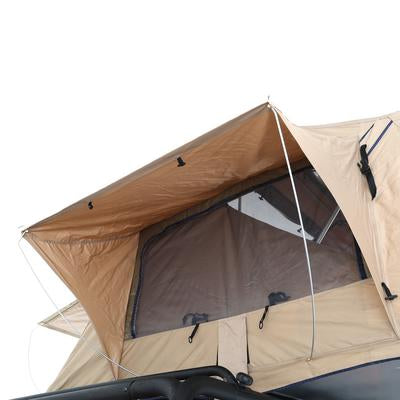 Overlander Roof Top Tent Open size 95 Inch W x 56 Inch L x 51 Inch H Load capacity is 661 lbs Sleeps 2-3 Smittybilt-6
