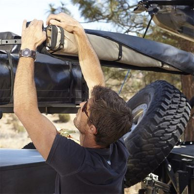 Retractable Awning 6.5 feet Wide x 6.5 feet Long Coyote tan Smittybilt-4