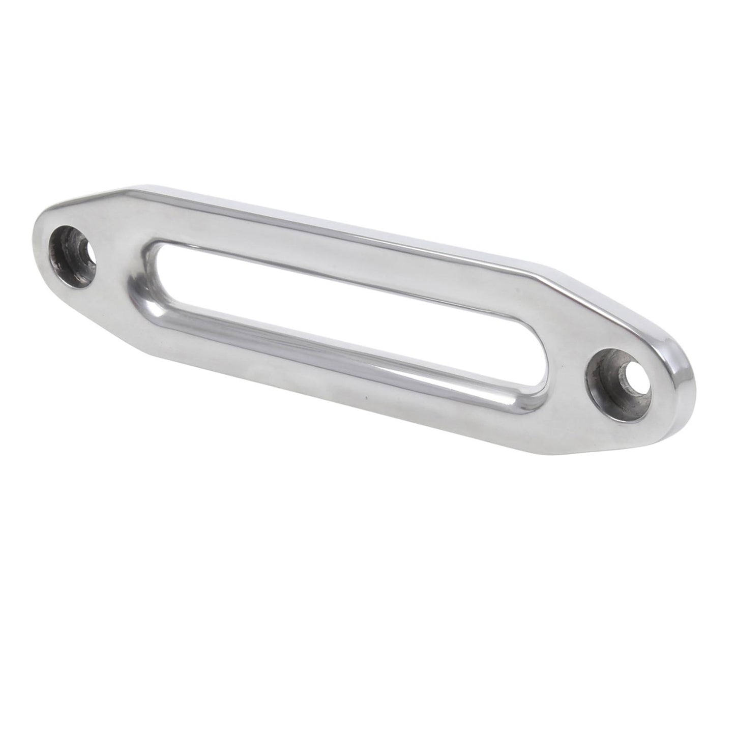 Aluminum Hawse Fairlead For Synthetic Ropes 10 on Center Bolt Pattern Polished W/ No Logo Smittybilt