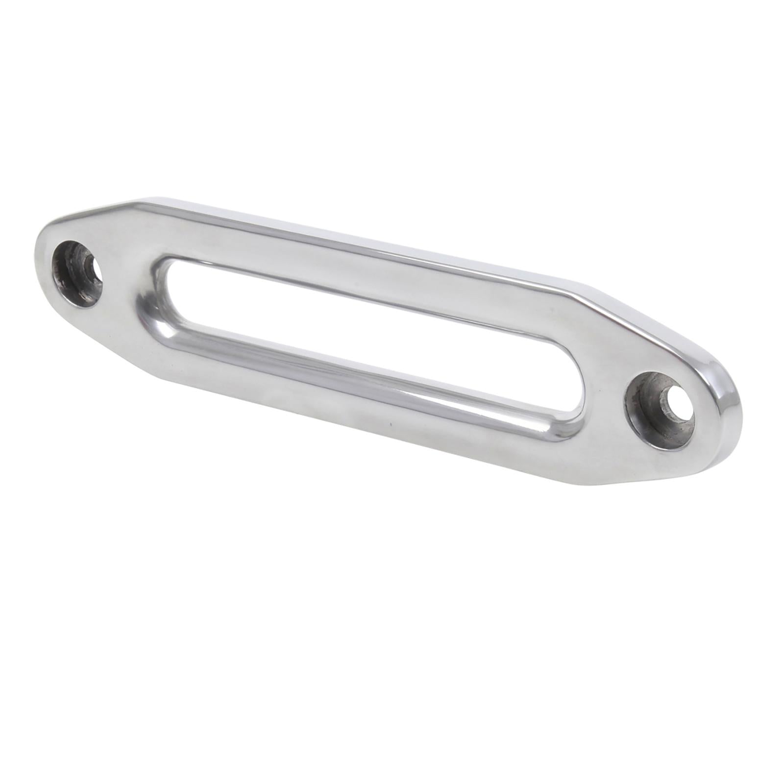 Aluminum Hawse Fairlead For Synthetic Ropes 10 on Center Bolt Pattern Polished W/ No Logo Smittybilt