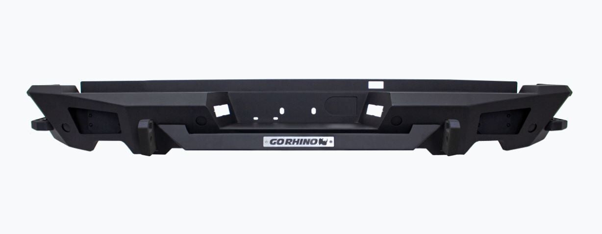 BR20.5 Rear Bumper Replacement Textured Black 2019-2024 Ram 1500 Go Rhino-1