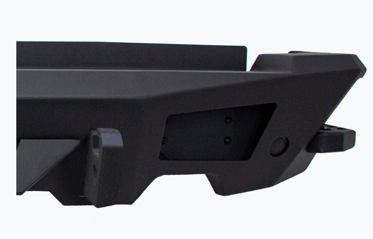 BR20.5 Rear Bumper Replacement Textured Black 2019-2024 Ram 1500 Go Rhino-2