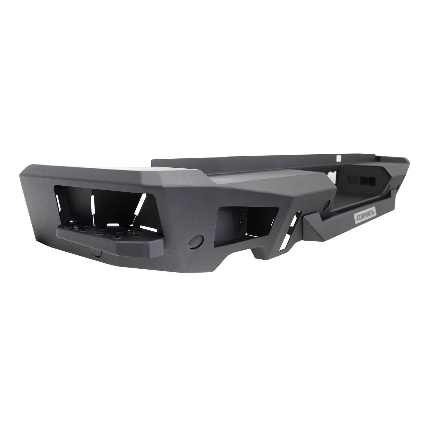 BR20.5 Rear Bumper Replacement Textured Black 2019-2024 Ram 1500 Go Rhino-3
