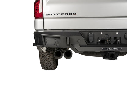 BR20 Rear Bumper Replacement Textured Black 2019-2021 Silverado/Sierra 1500 Go Rhino-3