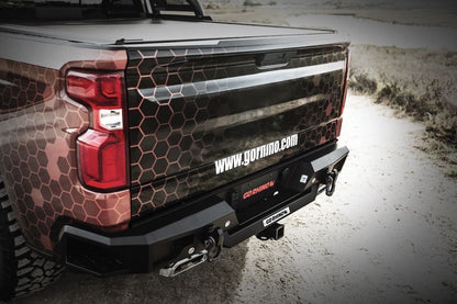 BR20 Rear Bumper Replacement Textured Black 2019-2021 Silverado/Sierra 1500 Go Rhino-5