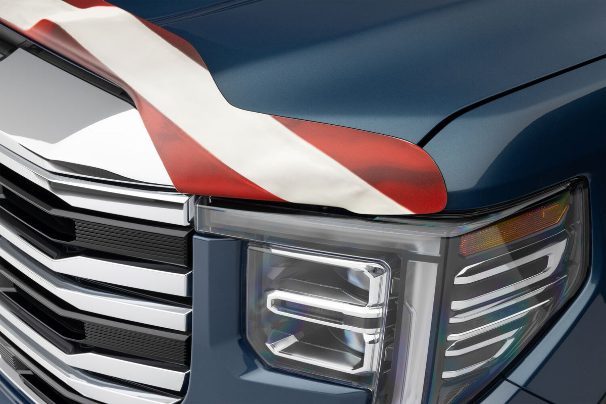 Eagle American Flag Bug Shield For 2007-2018 Jeep Wrangler 2018 Jeep Wrangler Husky Liners
