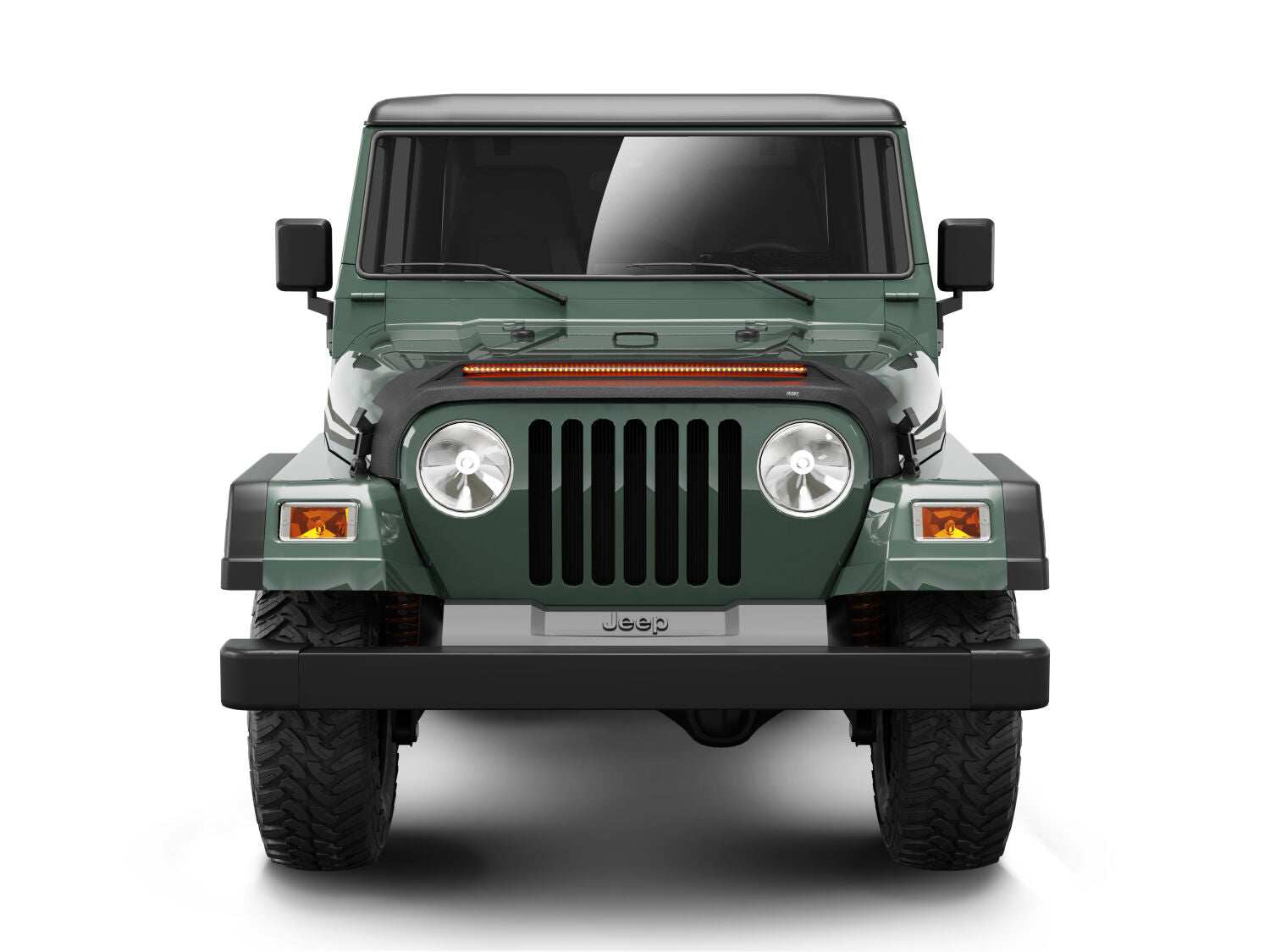 Liner Aeroskin Lightshield PRO Hood Protector For 1997-2006 Jeep Wrangler Husky Liners