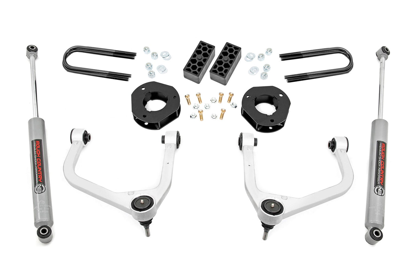 3.5 Inch Lift Kit Rear Mono Leaf Chevy Silverado 1500 2WD/4WD (2022-2024) Rough Country