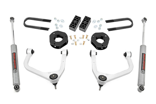3.5 Inch Lift Kit Rear Mono Leaf Chevy Silverado 1500 2WD/4WD (2022-2024) Rough Country