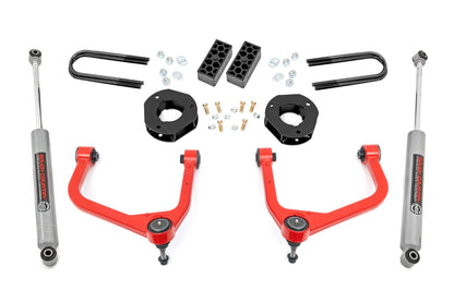 3.5 Inch Lift Kit Rear Mono Leaf Red Chevy Silverado 1500 2WD/4WD (2025-2026) Rough Country