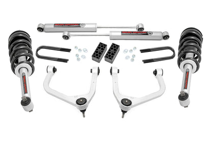 3.5 Inch Lift Kit N3 Struts Rear Mono Leaf Chevy Silverado 1500 (22-24) Rough Country