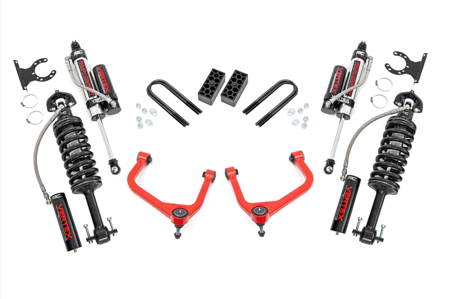 3.5 Inch Lift Kit Vertex Rear Mono Leaf Red Chevy Silverado 1500 (22-24) Rough Country