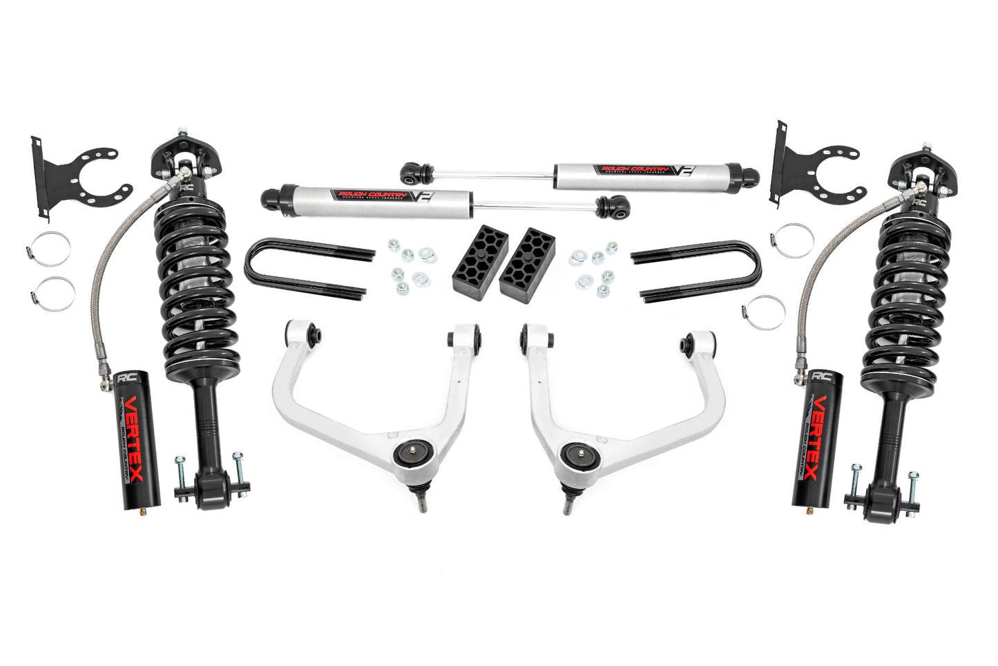 3.5 Inch Lift Kit Vertex/V2 Rear Mono Leaf Chevy Silverado 1500 (22-24) Rough Country