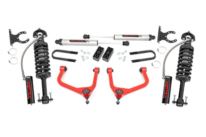 3.5 Inch Lift Kit Vertex/V2 Rear Mono Leaf Red Chevy Silverado 1500 (25-26) Rough Country