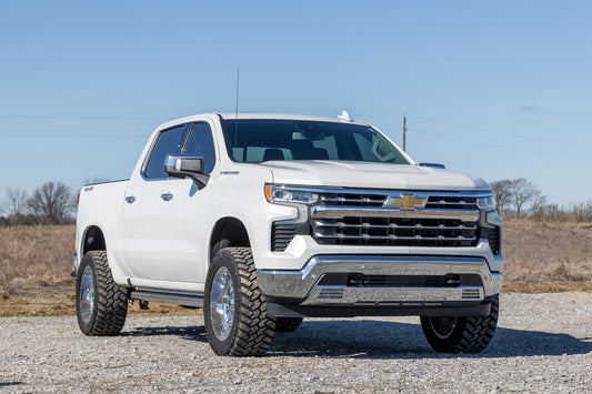 3.5 Inch Lift Kit Vertex/V2 Rear Mono Leaf Red Chevy Silverado 1500 (25-26) Rough Country-1