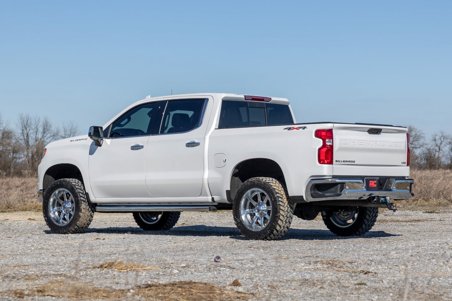 3.5 Inch Lift Kit Vertex/V2 Rear Mono Leaf Red Chevy Silverado 1500 (25-26) Rough Country-5