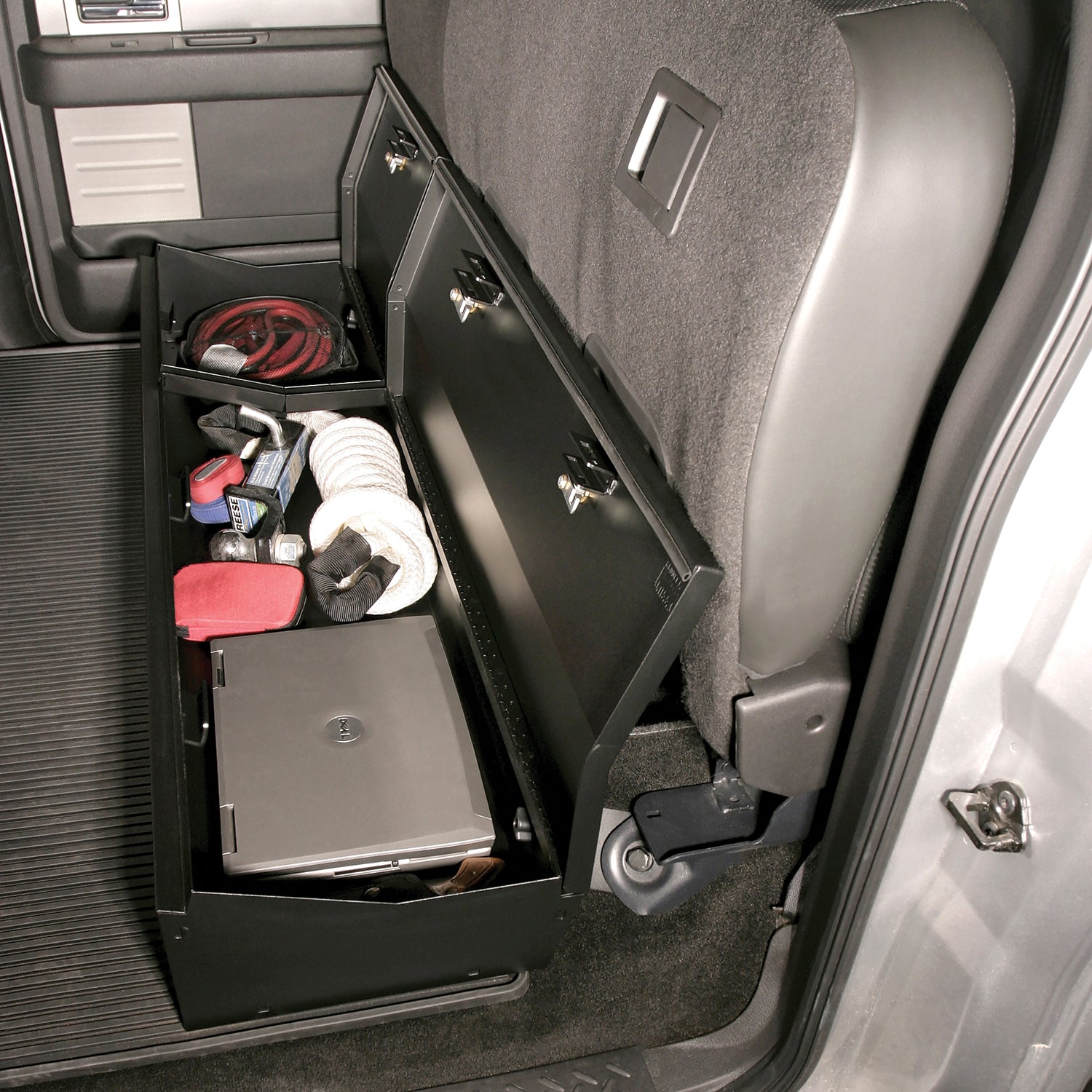 F-150 Crew Cab Under Rear Seat Lockbox Tuffy Security-11