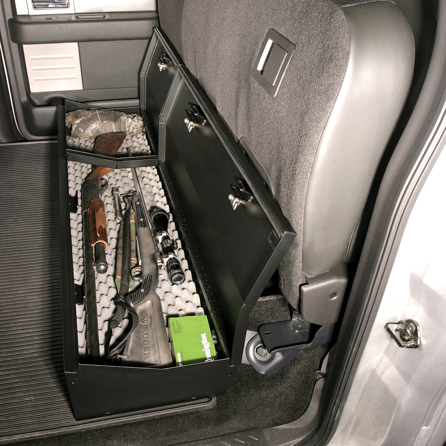 F-150 Crew Cab Under Rear Seat Lockbox Tuffy Security-12
