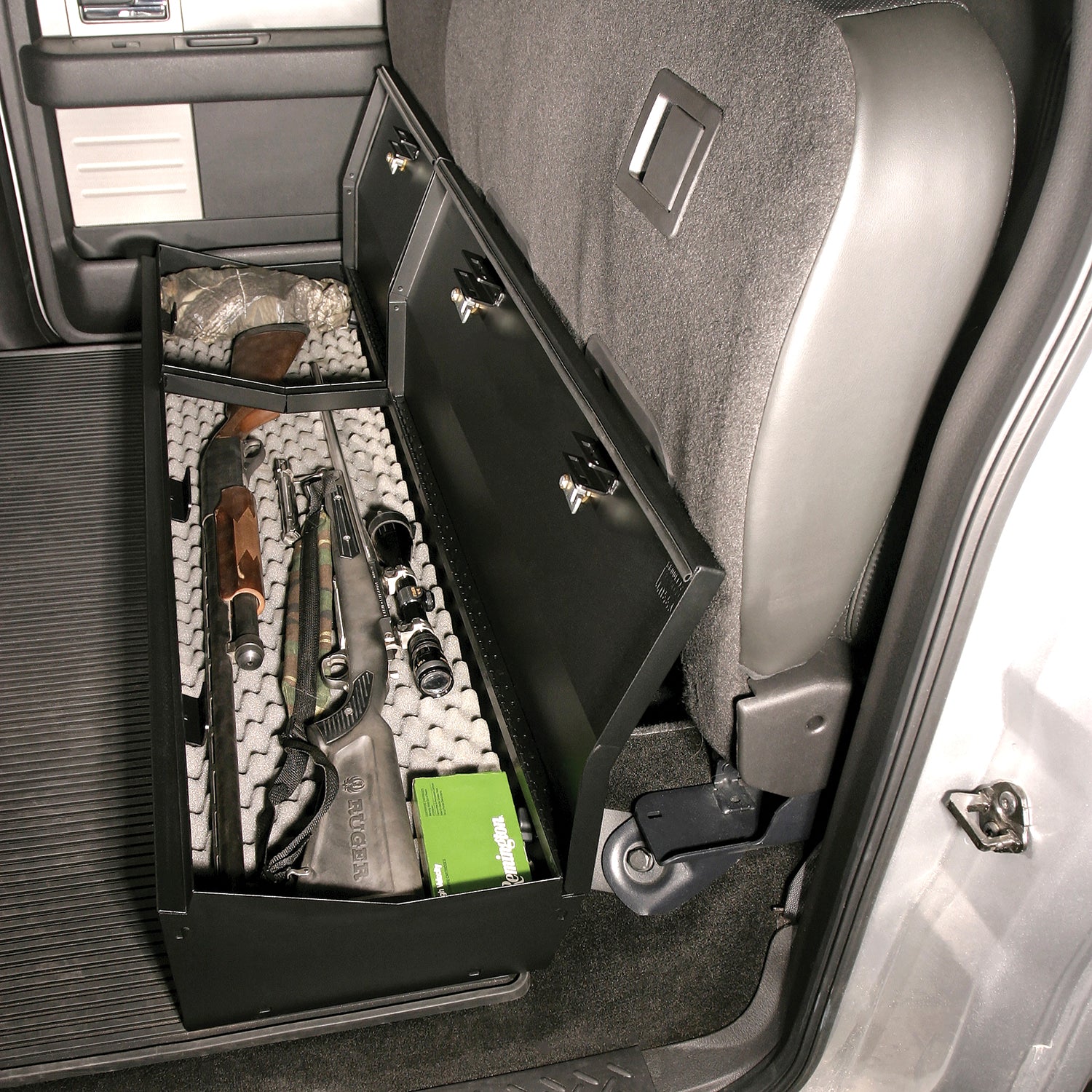 F-150 Crew Cab Under Rear Seat Lockbox Tuffy Security-12