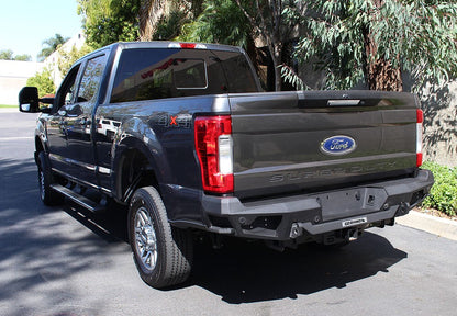 BR20.5 Rear Bumper Replacement Textured Black 2017-2022 Ford F-250/F-350 Go Rhino-1