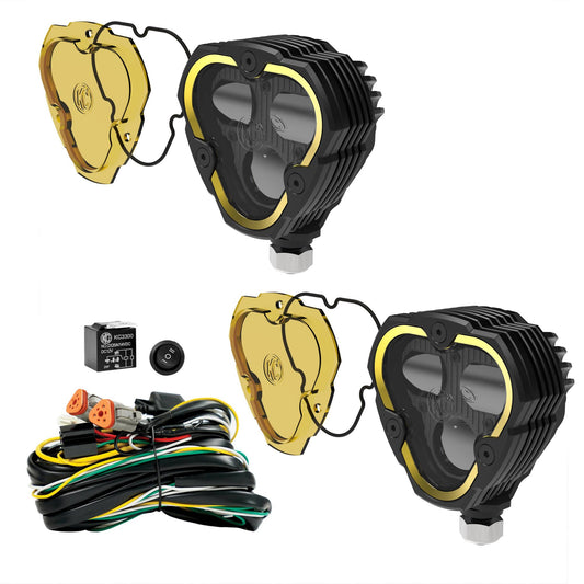 KC Flex Era 3 LED 3.5 Inch SAE Fog 2- Light Master Kit KC Hilites
