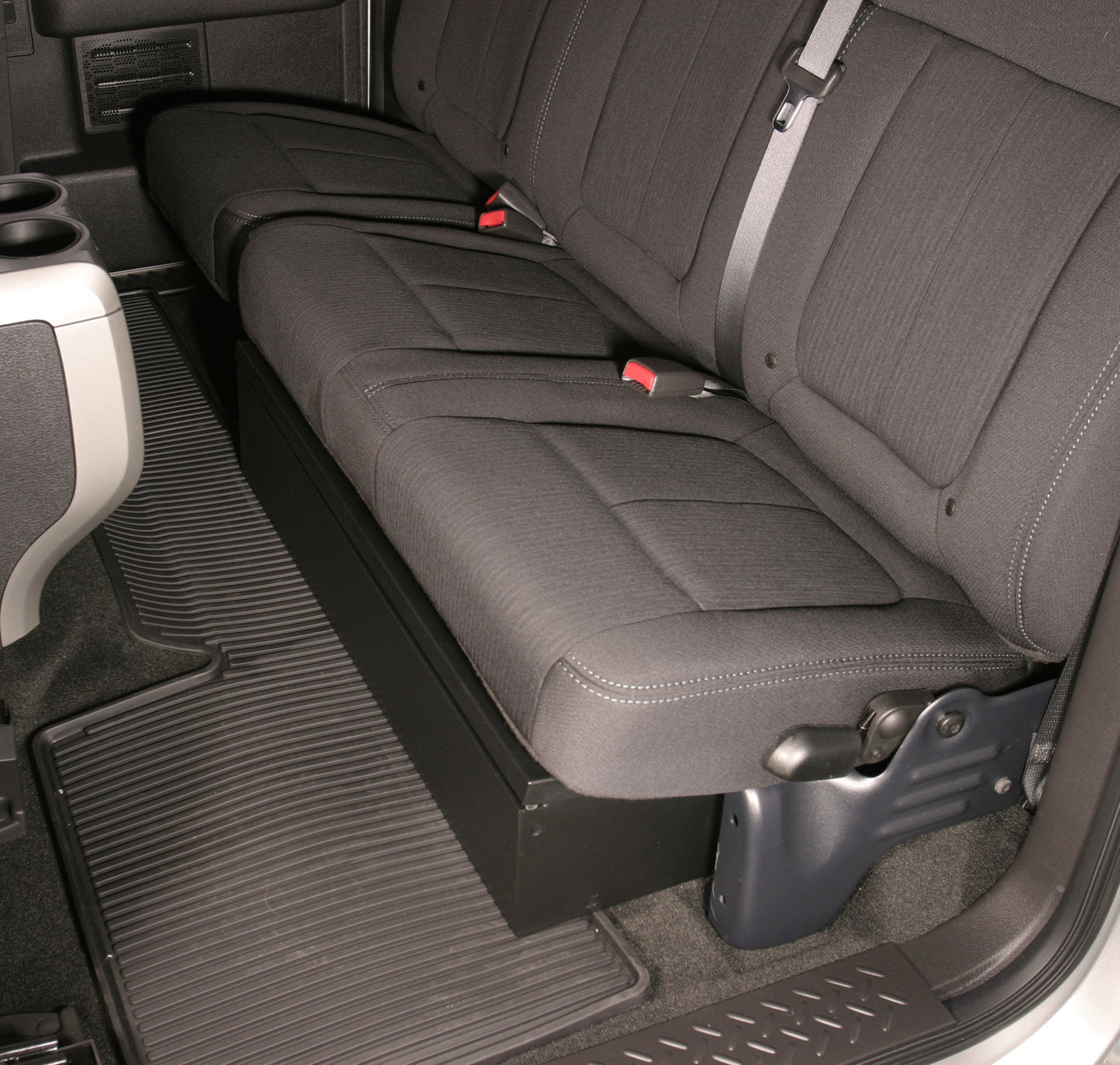 Rear Underseat Lockbox - 09-14 F-150 w/ Extended Cab Black Products Tuffy Security-1