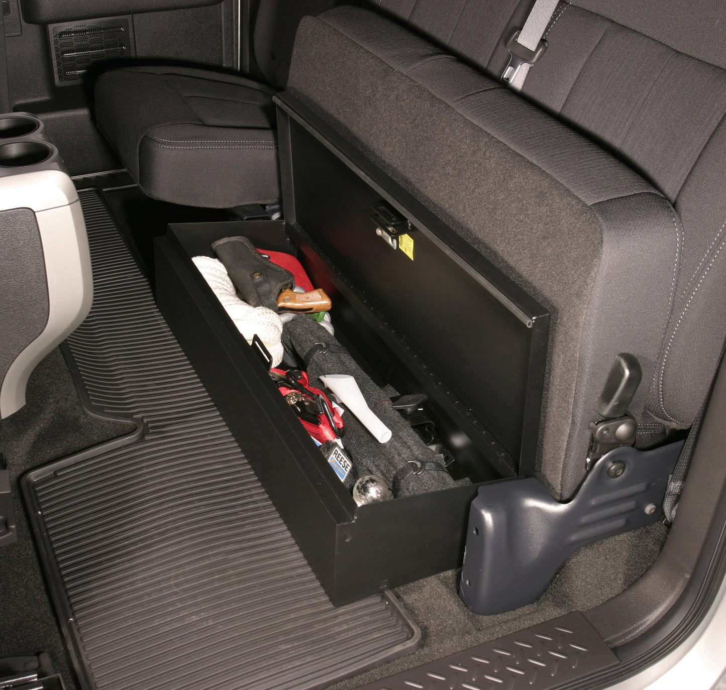 Rear Underseat Lockbox - 09-14 F-150 w/ Extended Cab Black Products Tuffy Security-3