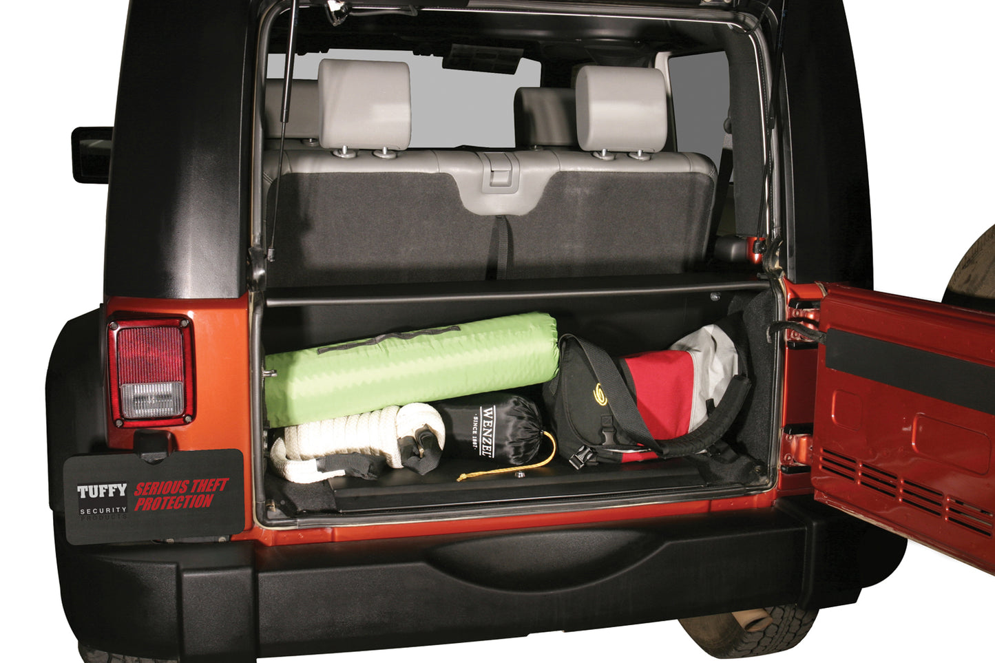 Standard Cargo Enclosure - 07-10 Wrangler JK Black Products Tuffy Security-1