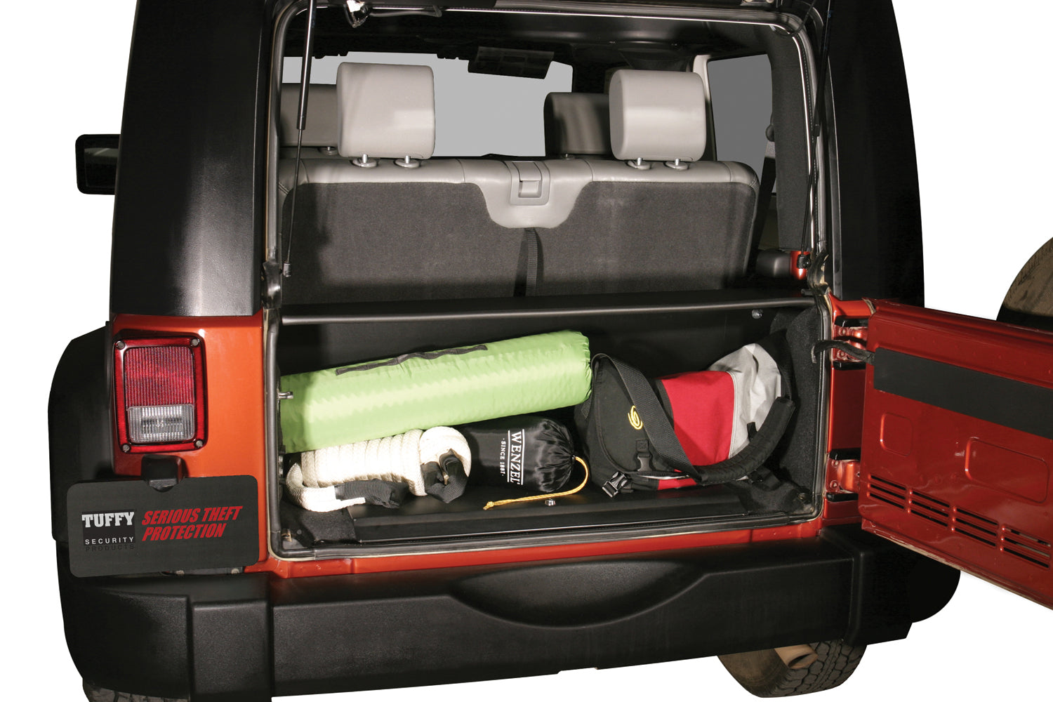 Standard Cargo Enclosure - 07-10 Wrangler JK Black Products Tuffy Security-1
