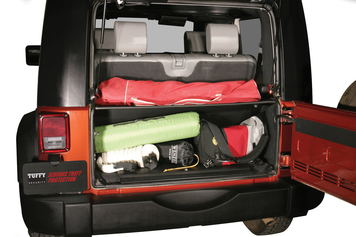 Standard Cargo Enclosure - 07-10 Wrangler JK Black Products Tuffy Security-2