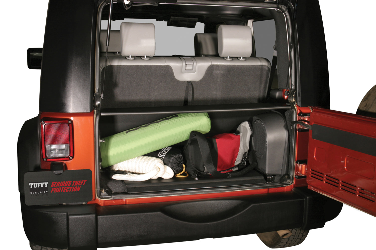 Standard Cargo Enclosure - 07-10 Wrangler JK Black Products Tuffy Security-4