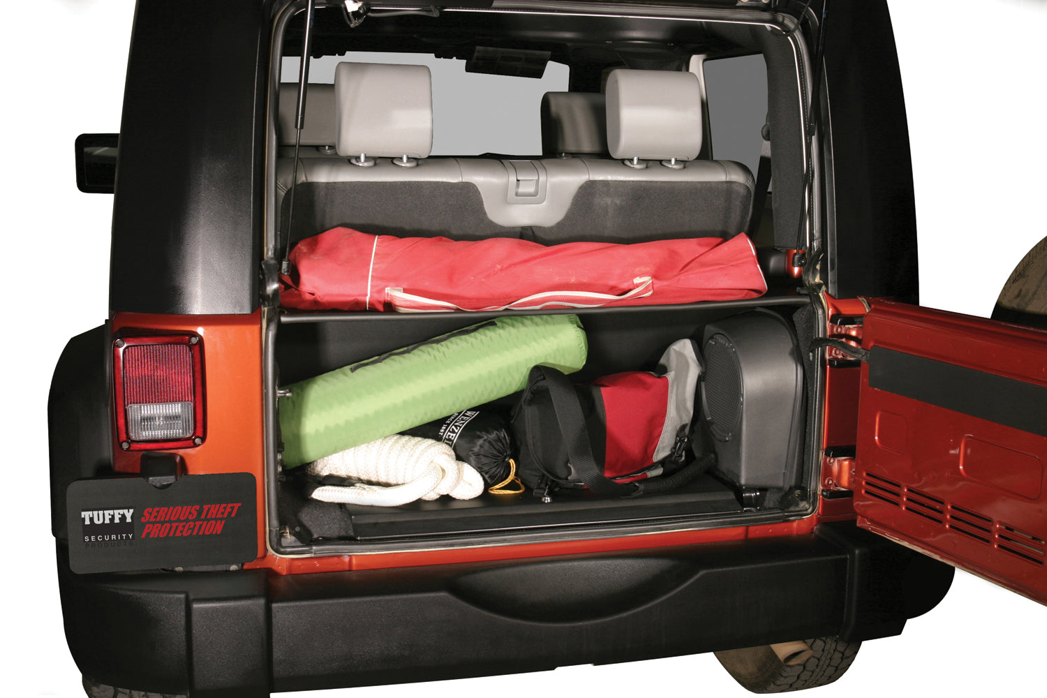 Standard Cargo Enclosure - 07-10 Wrangler JK Black Products Tuffy Security-5