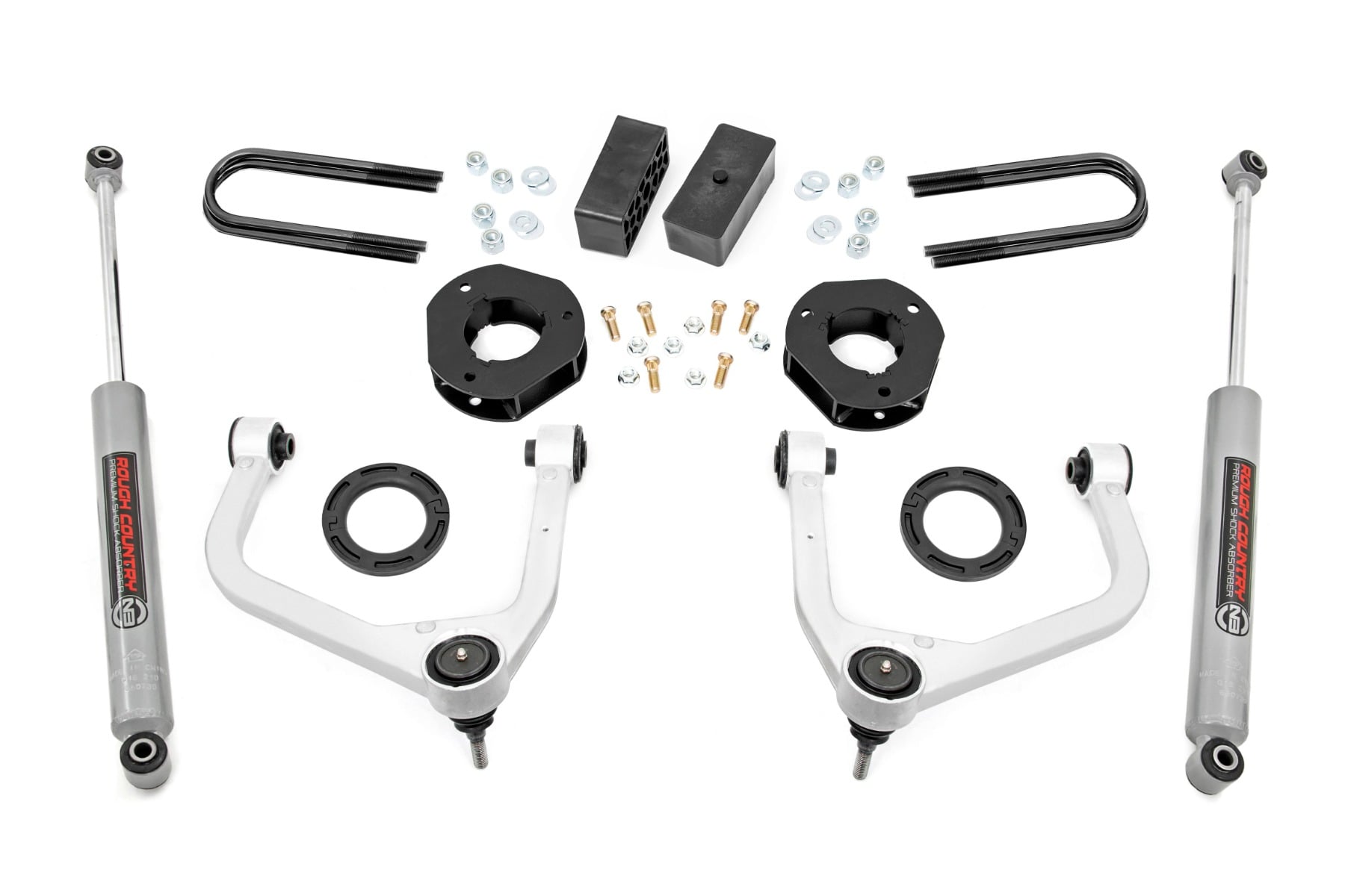 3.5 Inch Lift Kit Mono Leaf Rear GMC Sierra 1500 2WD/4WD (2019-2024) Rough Country
