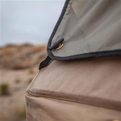 Overlander XL Roof Top Tent 122 Inch W x 76 Inch L x 51 Inch H Load Capacity 770 lbs Coyote Tan Smittybilt-6