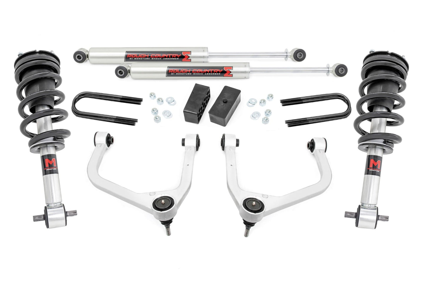 3.5 Inch Lift Kit Mono Leaf Rear M1 Struts/M1 GMC Sierra 1500 (19-24) Rough Country