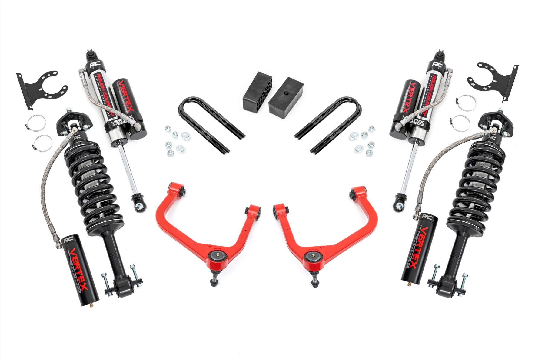 3.5 Inch Lift Kit Mono Leaf Rear Vertex Red GMC Sierra 1500 2WD/4WD (19-24) Rough Country