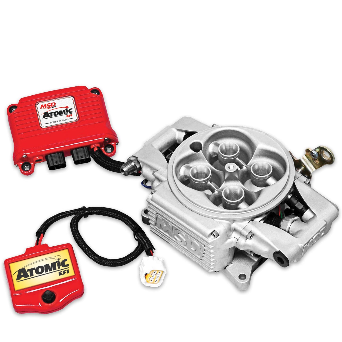 Atomic EFI Throttle Body Kit Carb Legal Atomic Throttle Body Fuel Injection Conversion For Carbureted Engines MSD Ignition-1