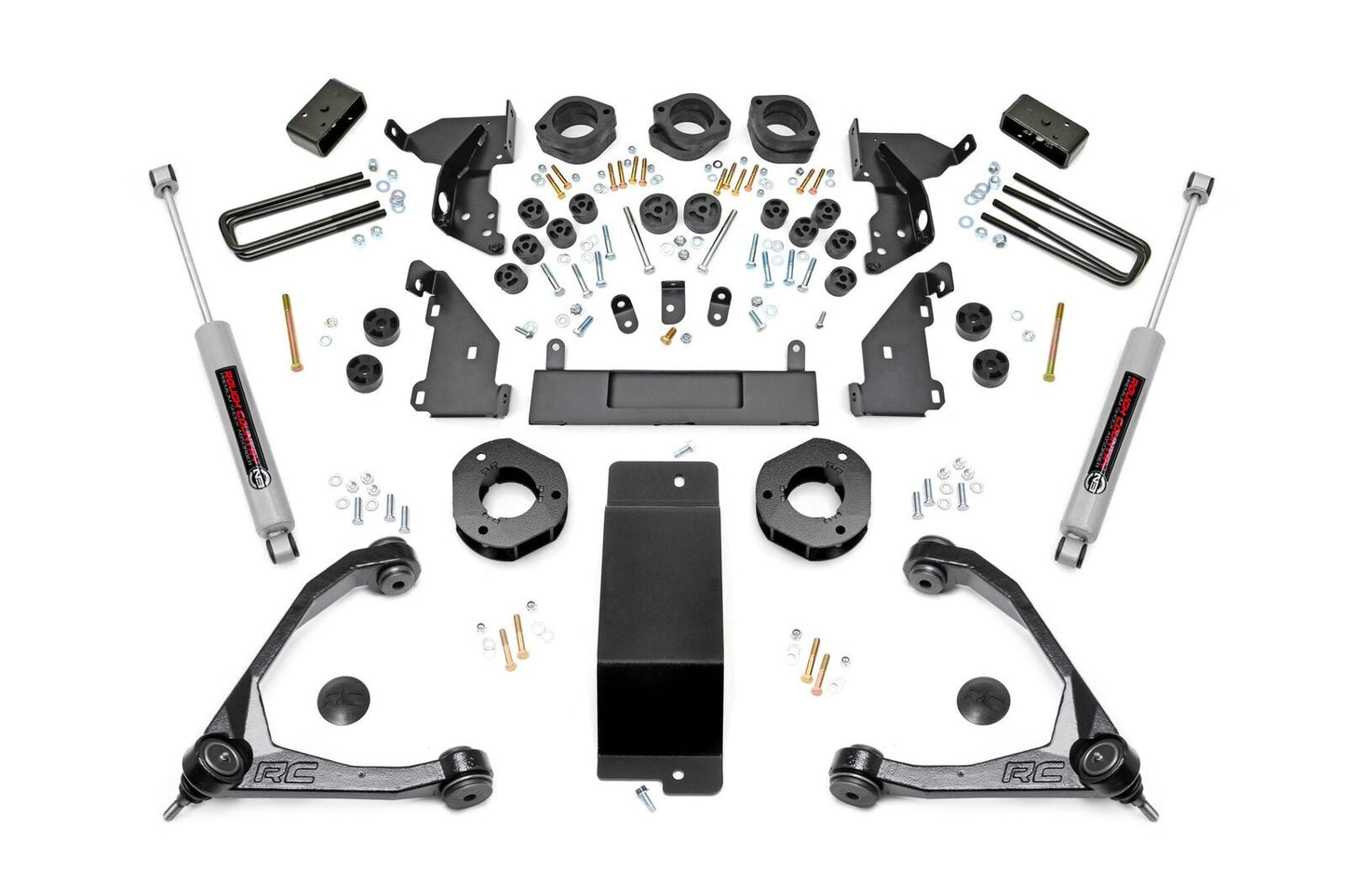 Rough Country 4.75 Inch GM Combo Lift Kit w/Upper Control Arms 14-16 Silverado/Sierra 1500 4WD Rough Country
