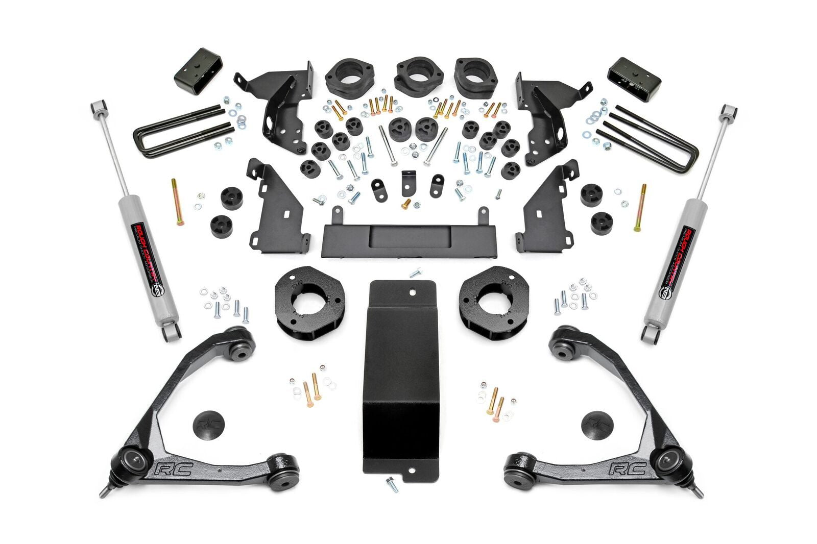 Rough Country 4.75 Inch GM Combo Lift Kit w/Upper Control Arms 14-16 Silverado/Sierra 1500 4WD Rough Country