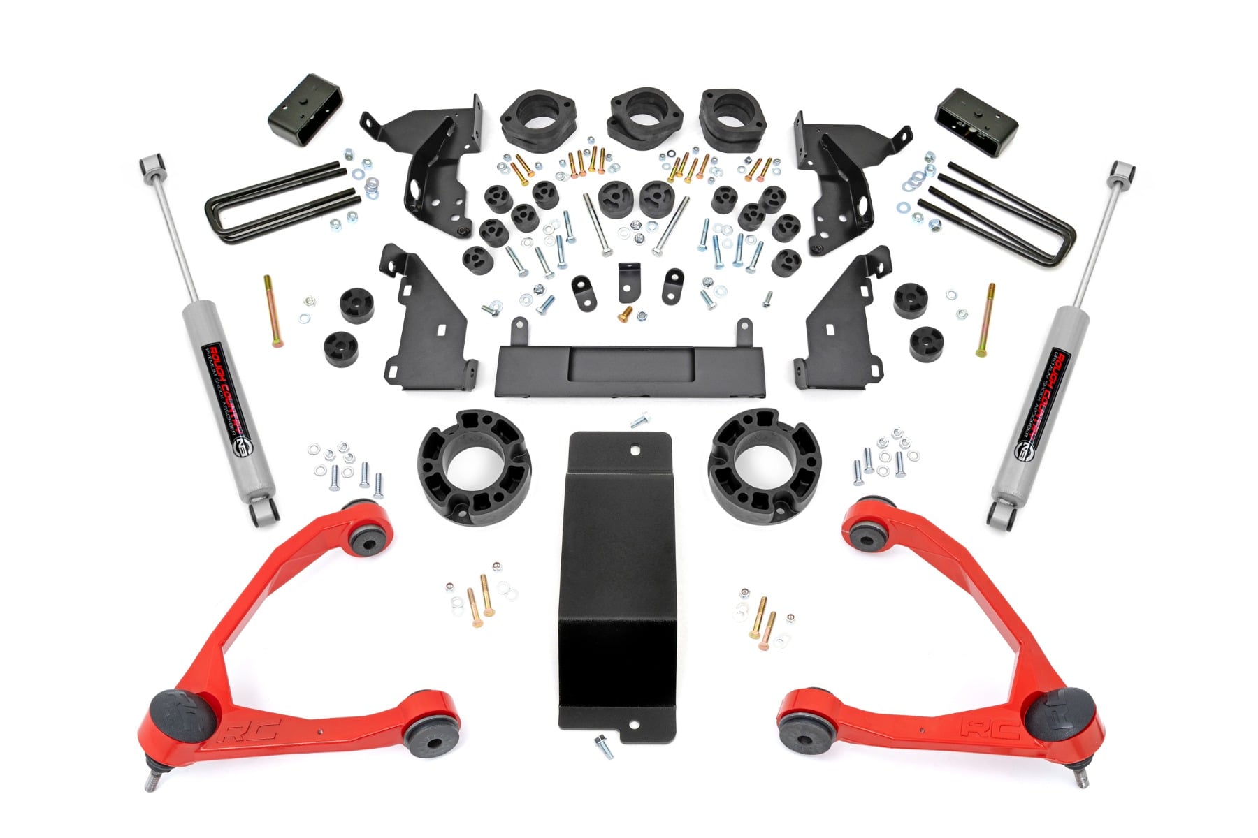 4.75 Inch Lift Kit Red UCA Combo Silverado/Sierra 1500 (14-15) Rough Country