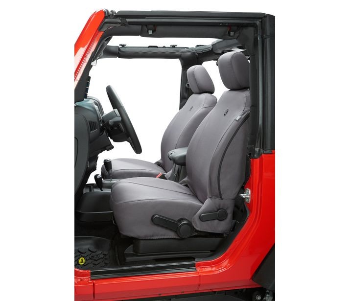 Jeep Seat Covers For Jeep 2007-2012 Wrangler JK 4 Door Front Premium Vinyl Fabric Bestop-2