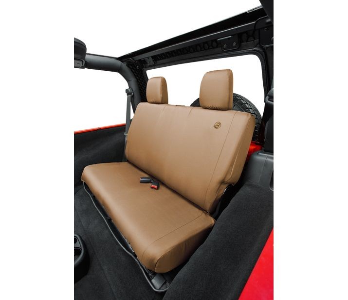 Bestop Jeep Seat Covers For Jeep 2008-2012 Wrangler JK 4 Door Rear Premium Vinyl Fabric Bestop
