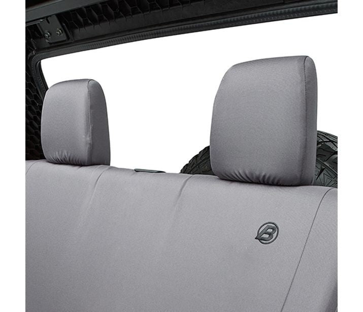 Jeep Seat Covers For Jeep 2007-2018 Wrangler JK 2 Door Rear Premium Vinyl Fabric Bestop-3